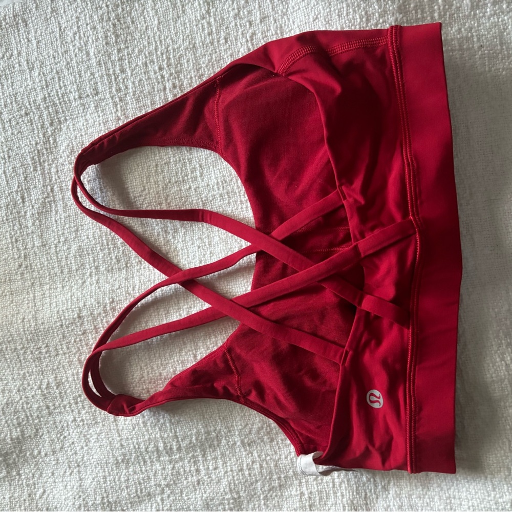 Lululemon energy bra dark red